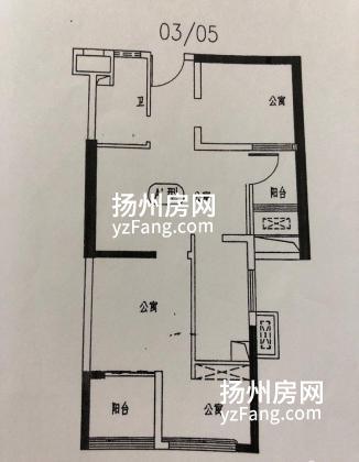 出售香江滨江园高层两室一厅一卫毛坯房